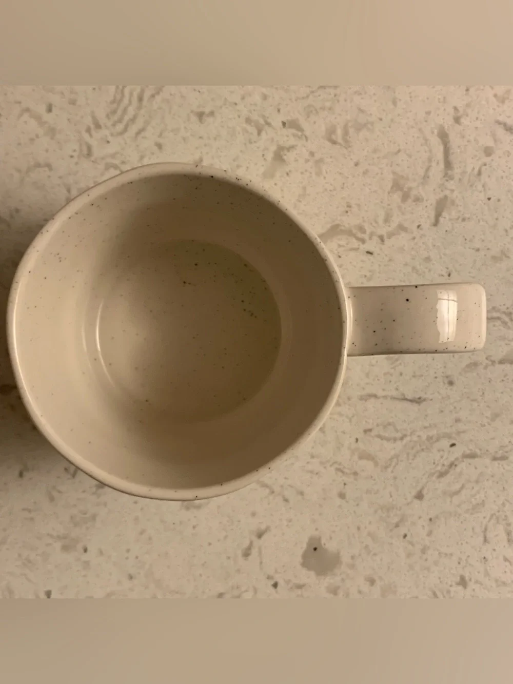 Anthropologie Pet Shop Dog Yellow Coffee Tea Speckled Mug NEW